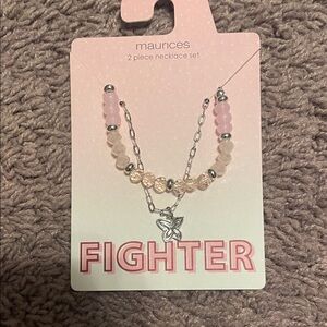 Fighter necklaces (2 piece set)